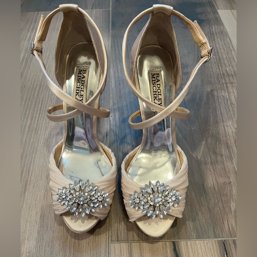 Badgley Mischka size 7 pink heels.